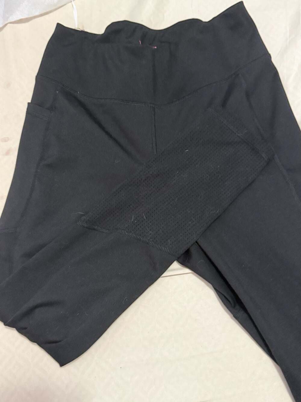 Juicy Couture Black High Waist Athletic Leggings with Side Pockets Size M - Picture 2 of 3